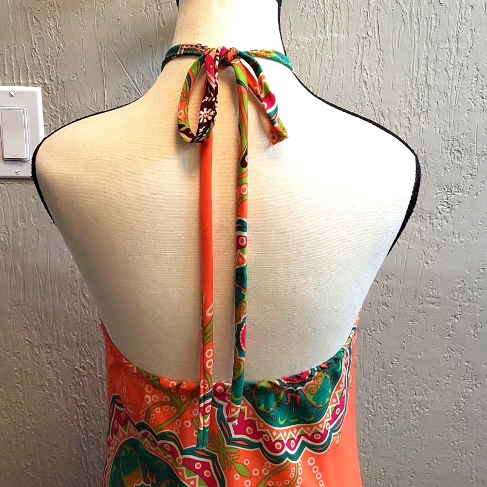 Boho Halter Style Sundress with Mandala Print - Picture 4 of 7